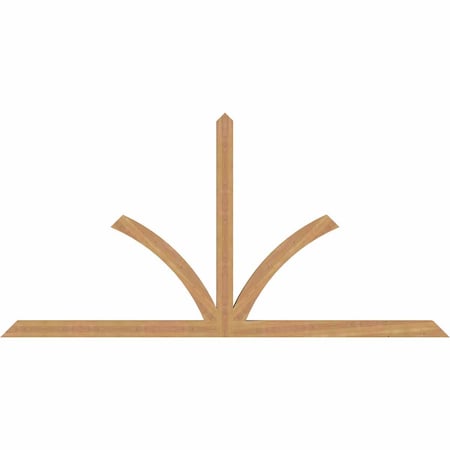 Ekena Millwork Richland Timber Gable Bracket, Western Red Cedar, 96"W x 48"H x 3 1/2"D x 3 1/2"F, 12/12 Pitch GBW096X48X0404RIC00SWR